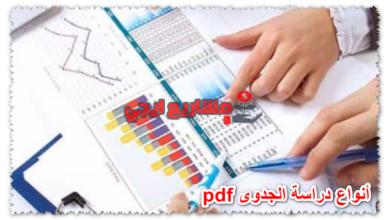 أنواع دراسة الجدوى pdf