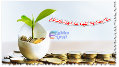 ماذا يحدث بعد انتهاء مدة شهادة الاستثمار