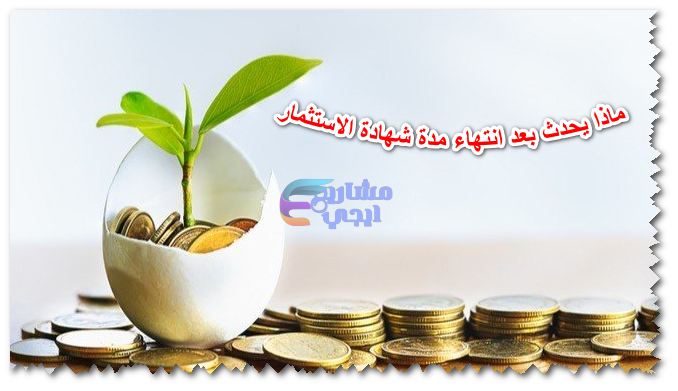 ماذا يحدث بعد انتهاء مدة شهادة الاستثمار