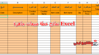 نماذج خطة مبيعات جاهزة Excel