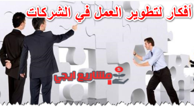 أفكار لتطوير العمل في الشركات