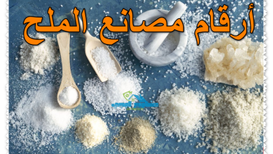 أرقام مصانع الملح