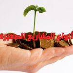 أنواع المشاريع الصغيرة