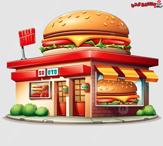 مشروع مطعم وجبات سريعة